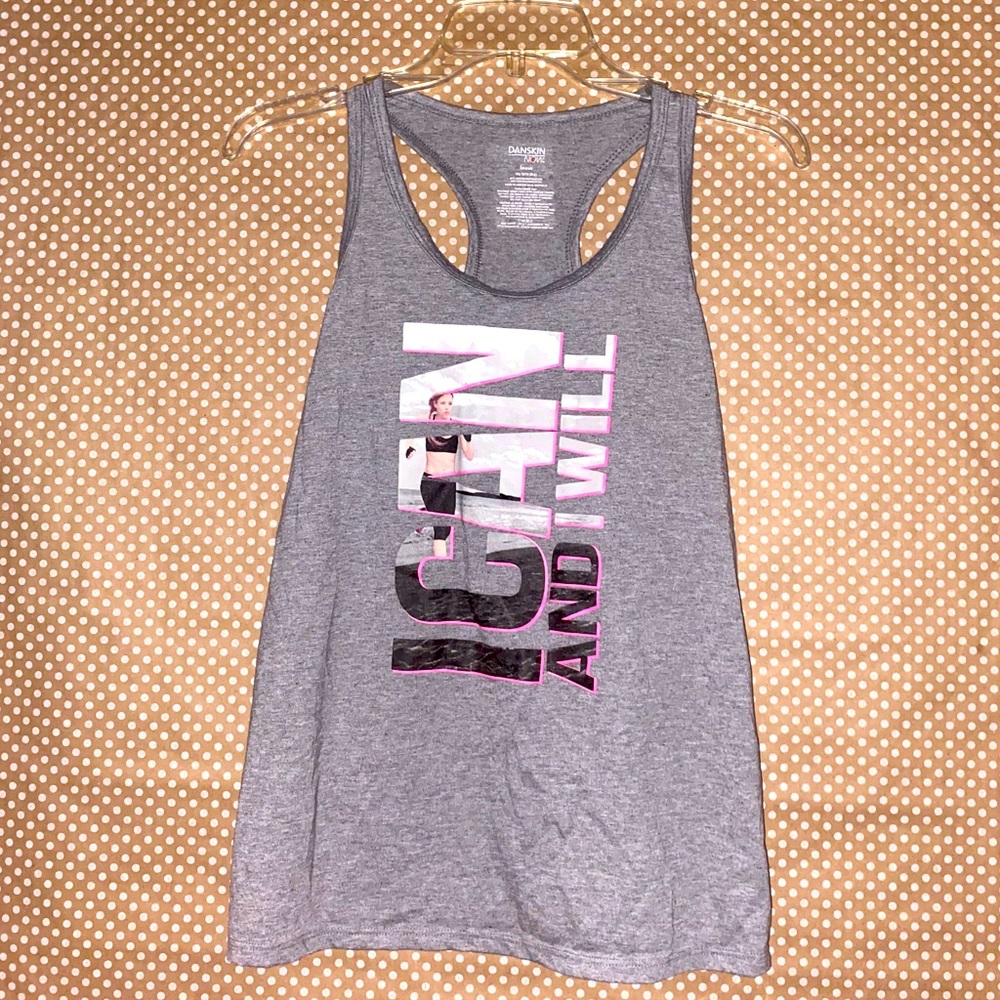 DANSKIN NOW Loose Active Graphic Tank. Activewear